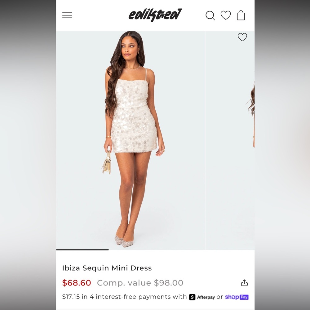 Edikted Sequin Mini Dress